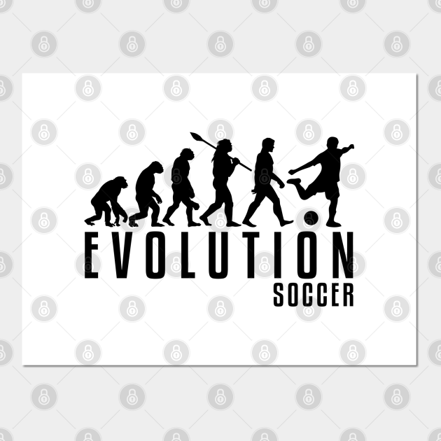 Soccer Evolution Soccer Evolution Heartbeat Posters and Art Prints